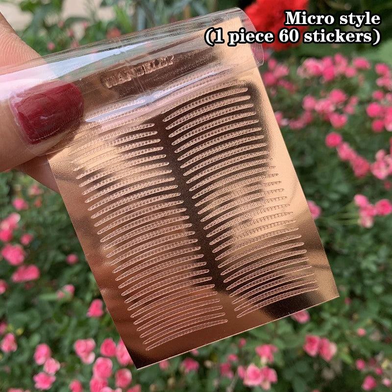 Invisible eyelid stickers, double eyelid stickers, transparent self-adhesive mesh lace eye tape stickers, women's eye makeup tools