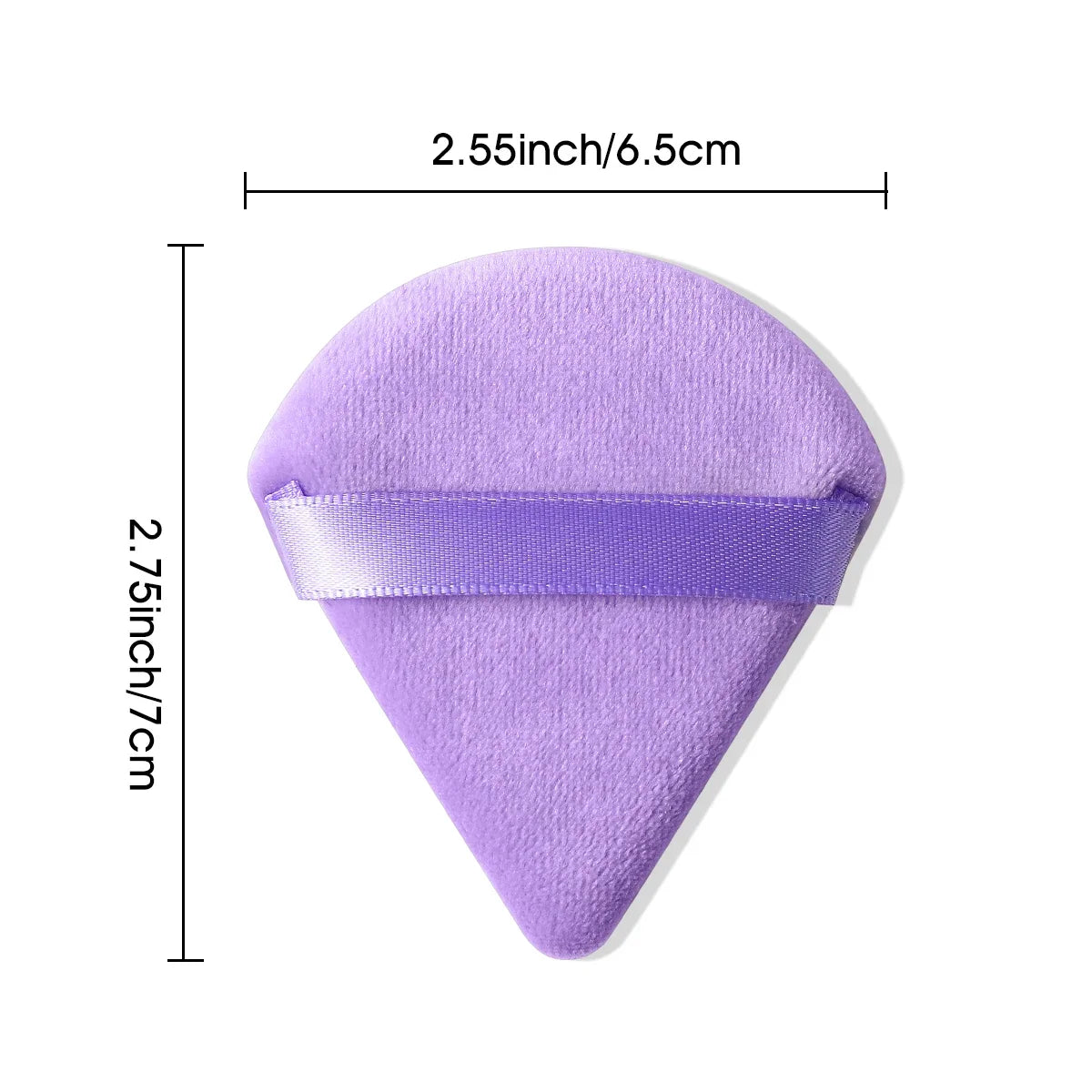 10/20Pcs Dreieck Samt Puderquaste Pizza Mehl Mini Gesicht Make-Up Schwamm Kosmetik Waschbar Leichte Make-Up-Tool