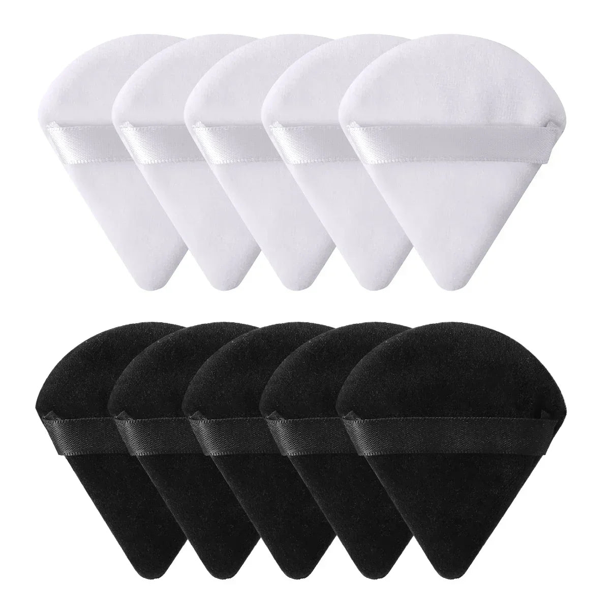 10/20Pcs Dreieck Samt Puderquaste Pizza Mehl Mini Gesicht Make-Up Schwamm Kosmetik Waschbar Leichte Make-Up-Tool