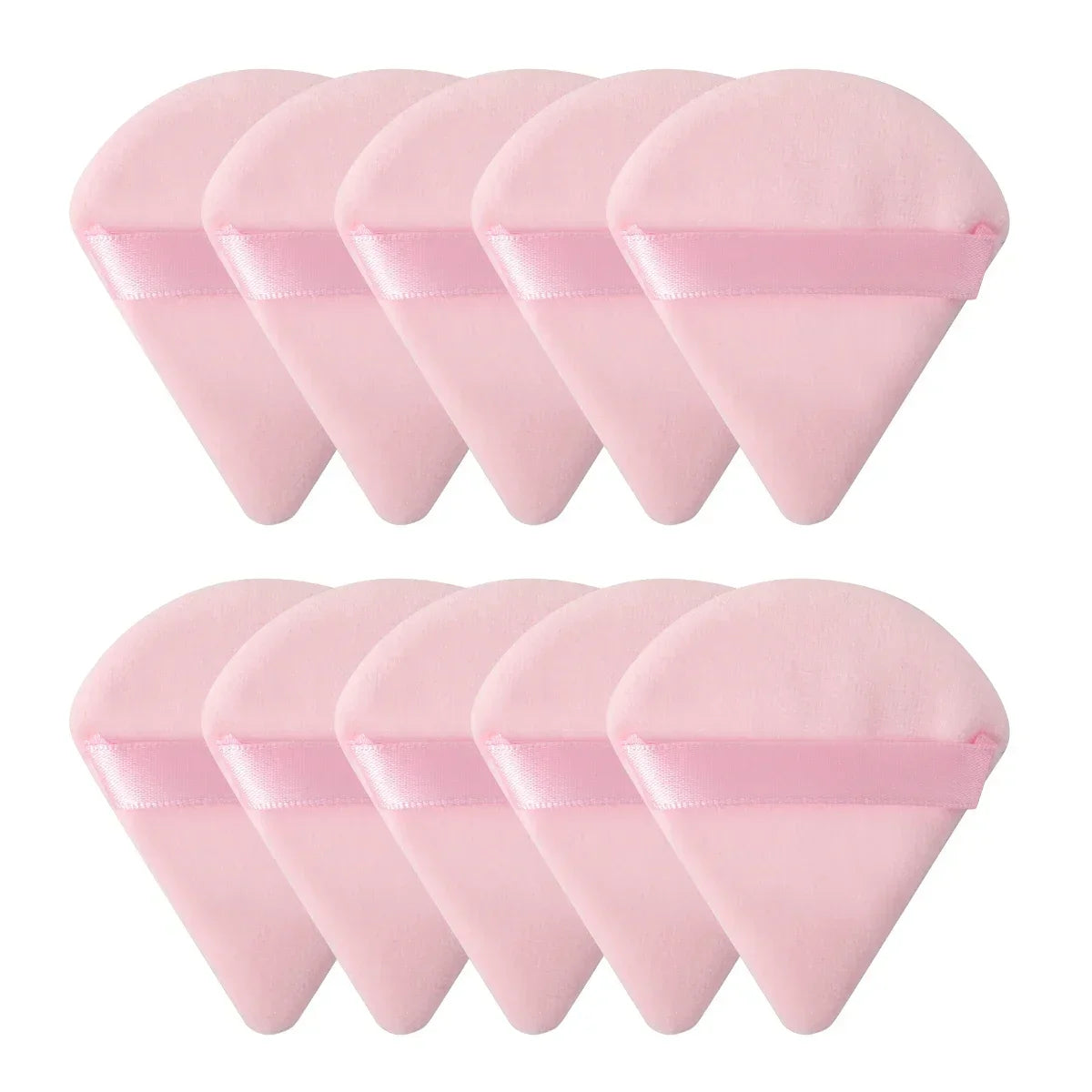 10/20Pcs Dreieck Samt Puderquaste Pizza Mehl Mini Gesicht Make-Up Schwamm Kosmetik Waschbar Leichte Make-Up-Tool