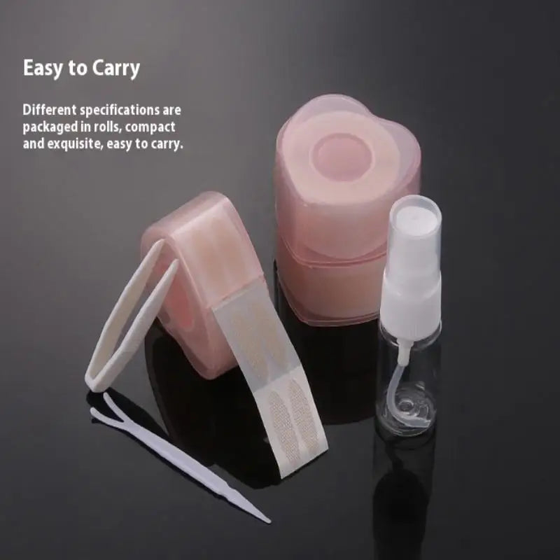 360 pieces/roll invisible double-sided adhesive tapes in skin color, eye makeup accessories for hooded eyelids, lifter strips and traceless adhesive tape