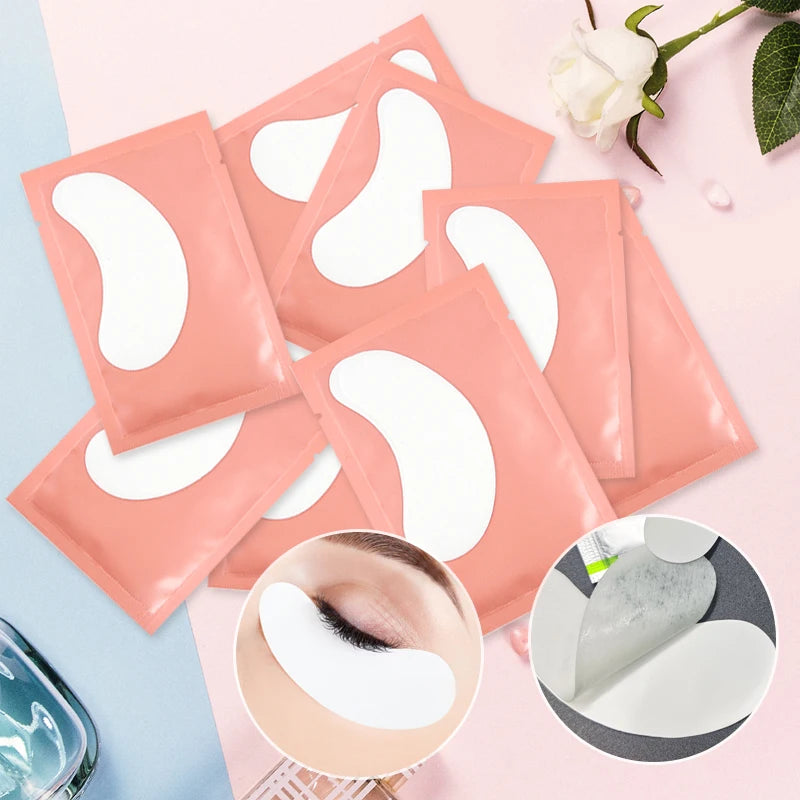 50 paare/lose Augenklappen Wimpern verlängerung unter Augen pads Hydro gel pflaster für Verlängerung Augen pads für Wimpern verlängerung Make-up wimpernverlängerung zubehör  wimpern zubehör augenpads wimpern