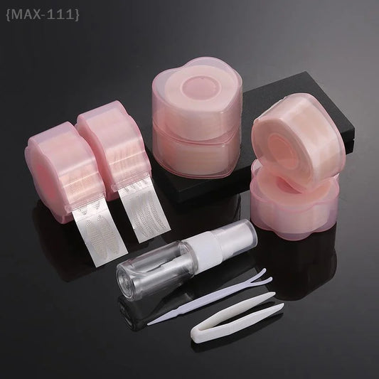 360 Stück/Rolle unsichtbare Doppelklebebänder in Hautfarbe, Augen-Make-up-Zubehör für Schlupflider, Lifter-Streifen und spurloses Klebeband