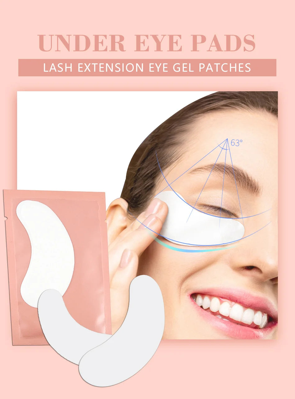 50 paare/lose Augenklappen Wimpern verlängerung unter Augen pads Hydro gel pflaster für Verlängerung Augen pads für Wimpern verlängerung Make-up wimpernverlängerung zubehör  wimpern zubehör augenpads wimpern