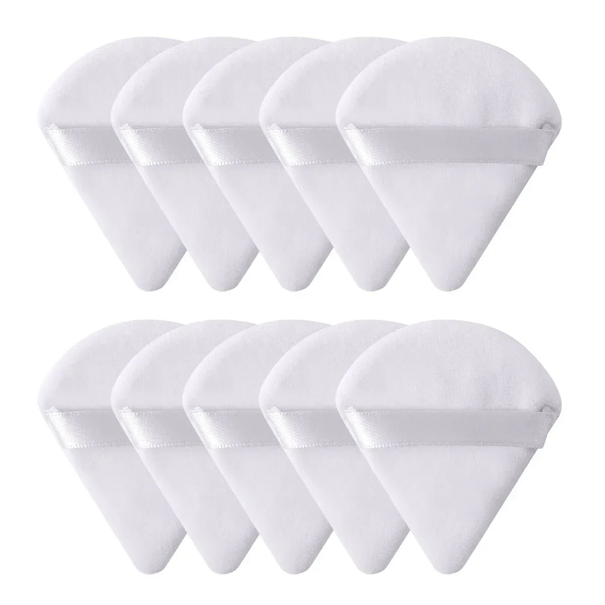 10/20Pcs Dreieck Samt Puderquaste Pizza Mehl Mini Gesicht Make-Up Schwamm Kosmetik Waschbar Leichte Make-Up-Tool