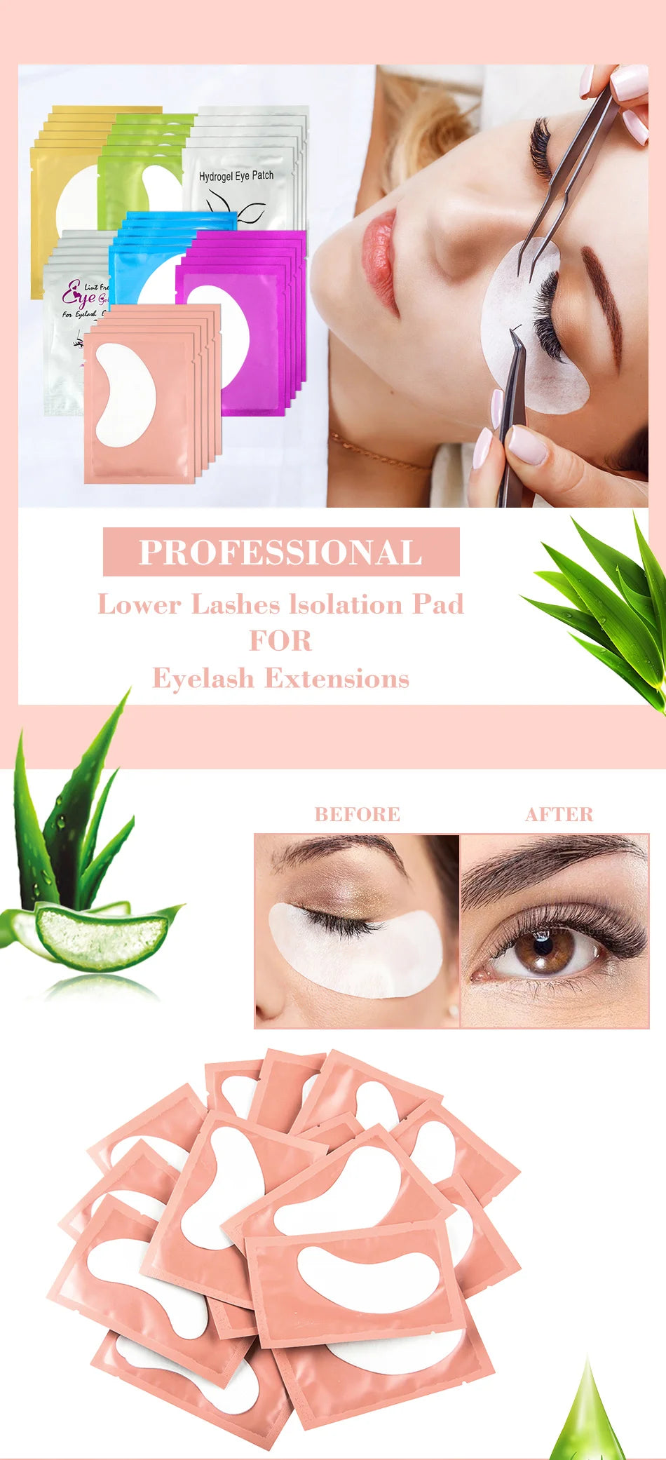 50 paare/lose Augenklappen Wimpern verlängerung unter Augen pads Hydro gel pflaster für Verlängerung Augen pads für Wimpern verlängerung Make-up wimpernverlängerung zubehör  wimpern zubehör augenpads wimpern