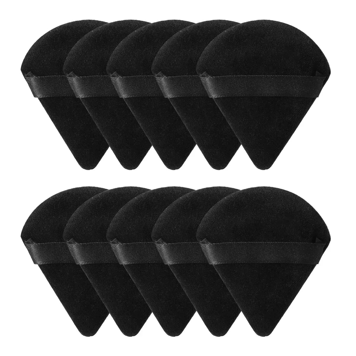 10/20Pcs Dreieck Samt Puderquaste Pizza Mehl Mini Gesicht Make-Up Schwamm Kosmetik Waschbar Leichte Make-Up-Tool