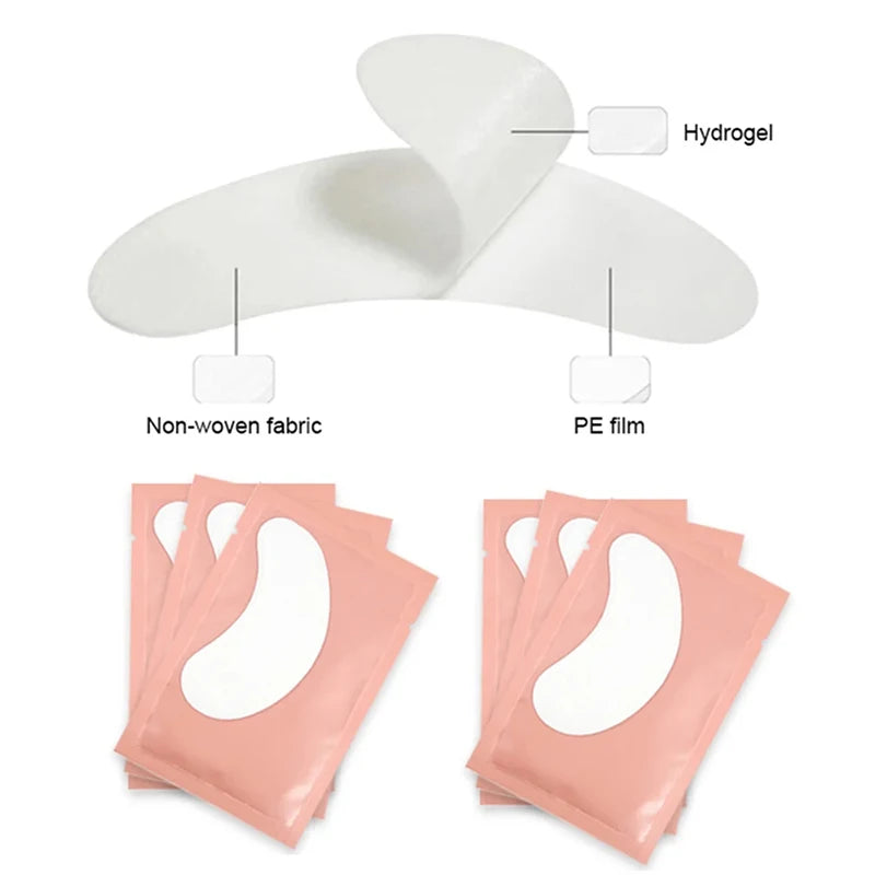50 paare/lose Augenklappen Wimpern verlängerung unter Augen pads Hydro gel pflaster für Verlängerung Augen pads für Wimpern verlängerung Make-up wimpernverlängerung zubehör  wimpern zubehör augenpads wimpern
