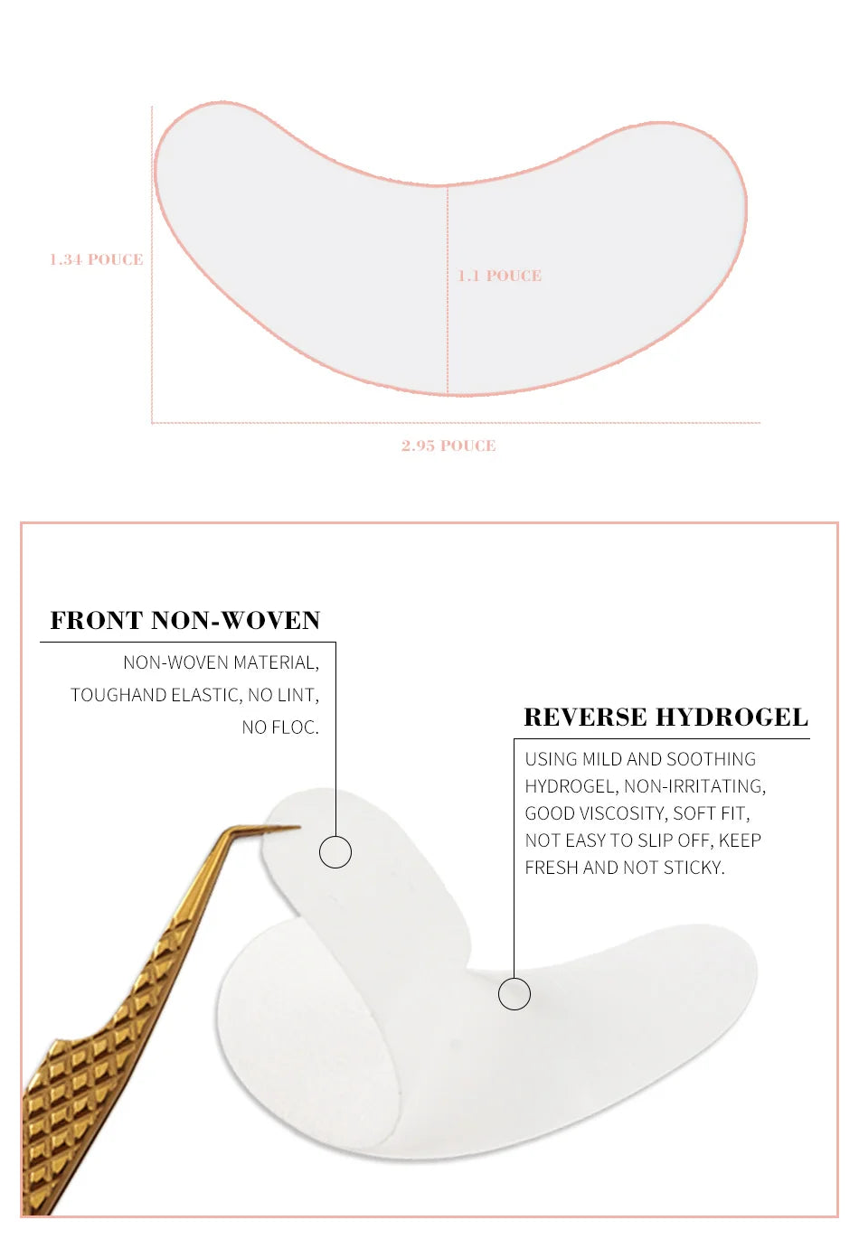 50 paare/lose Augenklappen Wimpern verlängerung unter Augen pads Hydro gel pflaster für Verlängerung Augen pads für Wimpern verlängerung Make-up wimpernverlängerung zubehör  wimpern zubehör augenpads wimpern