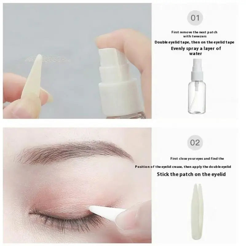 360 pieces/roll invisible double-sided adhesive tapes in skin color, eye makeup accessories for hooded eyelids, lifter strips and traceless adhesive tape