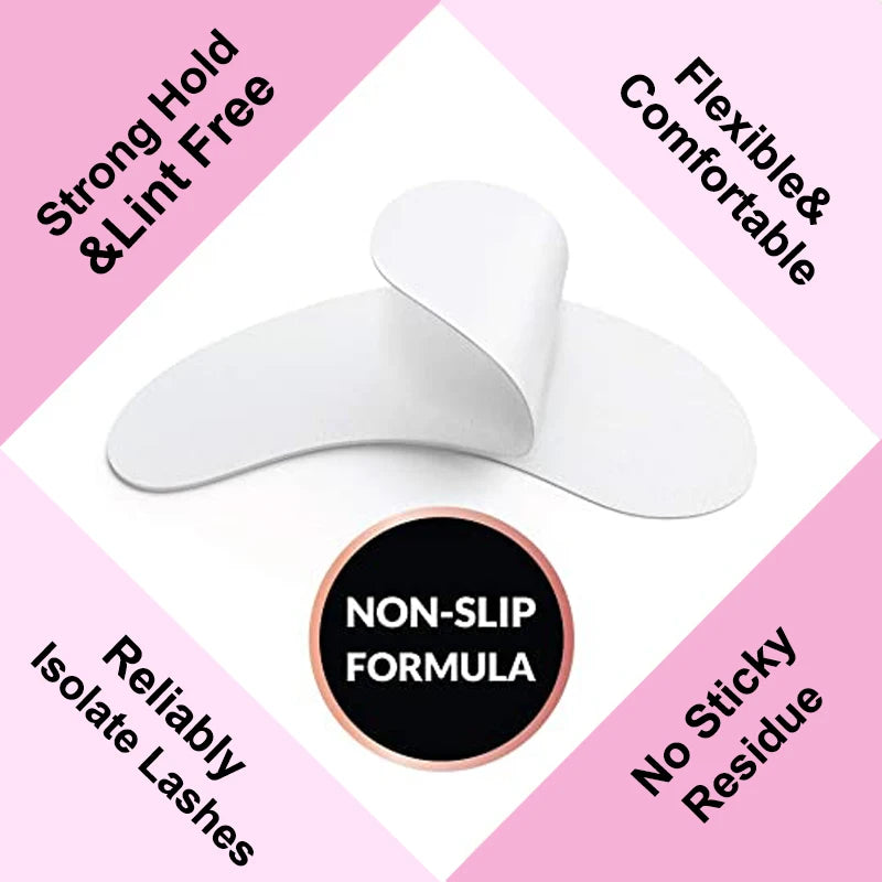 25/50/100 pairs of eye patches, under-lash pads for building hydrogel paper patches, pink lint, free sticker for false eyelashes, LAUKISS