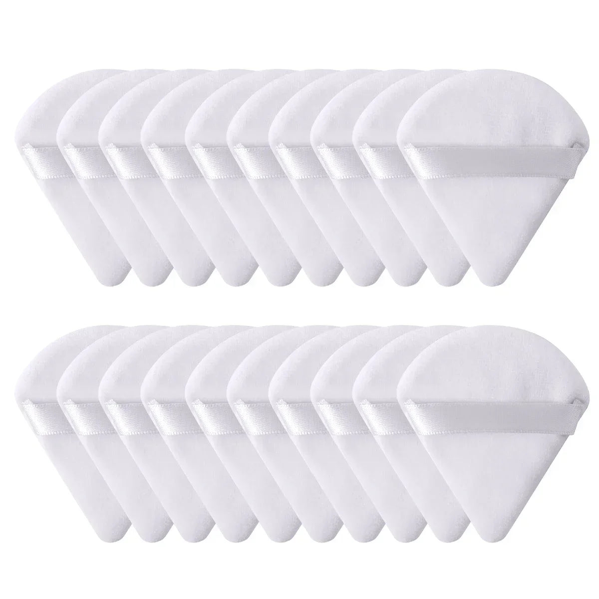 10/20Pcs Dreieck Samt Puderquaste Pizza Mehl Mini Gesicht Make-Up Schwamm Kosmetik Waschbar Leichte Make-Up-Tool