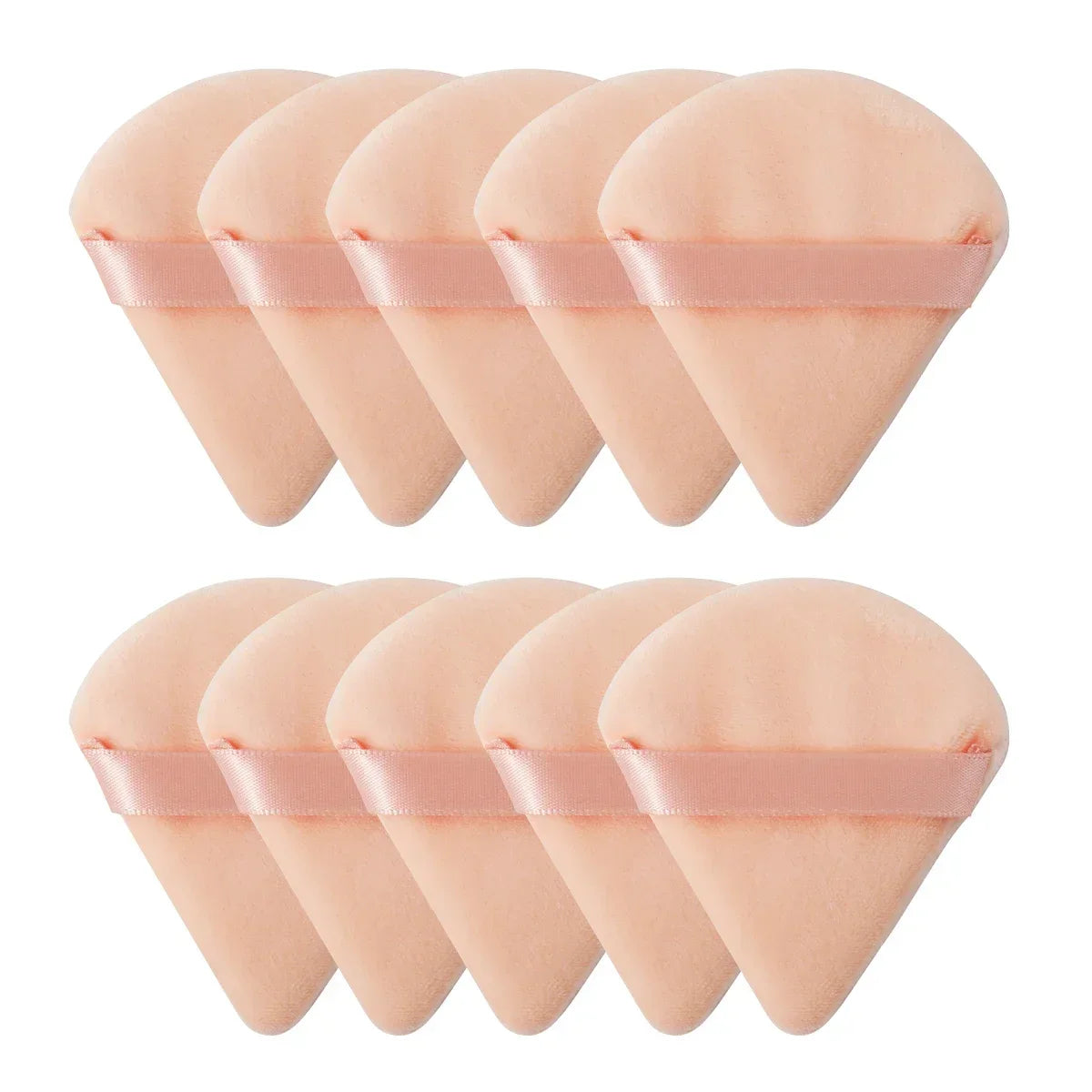 10/20Pcs Dreieck Samt Puderquaste Pizza Mehl Mini Gesicht Make-Up Schwamm Kosmetik Waschbar Leichte Make-Up-Tool