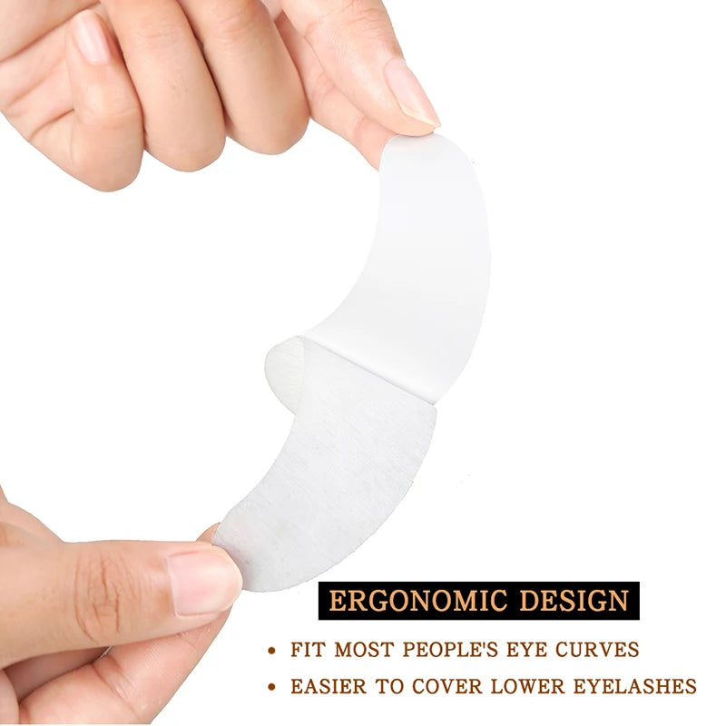 25/50/100 pairs of eye patches, under-lash pads for building hydrogel paper patches, pink lint, free sticker for false eyelashes, LAUKISS