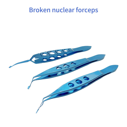 Nucleus Cracker Zange Titan Längs Gezackten mit 3mm Inzision Doppel Augenlid Werkzeug Ophthalmie Auge Instrument