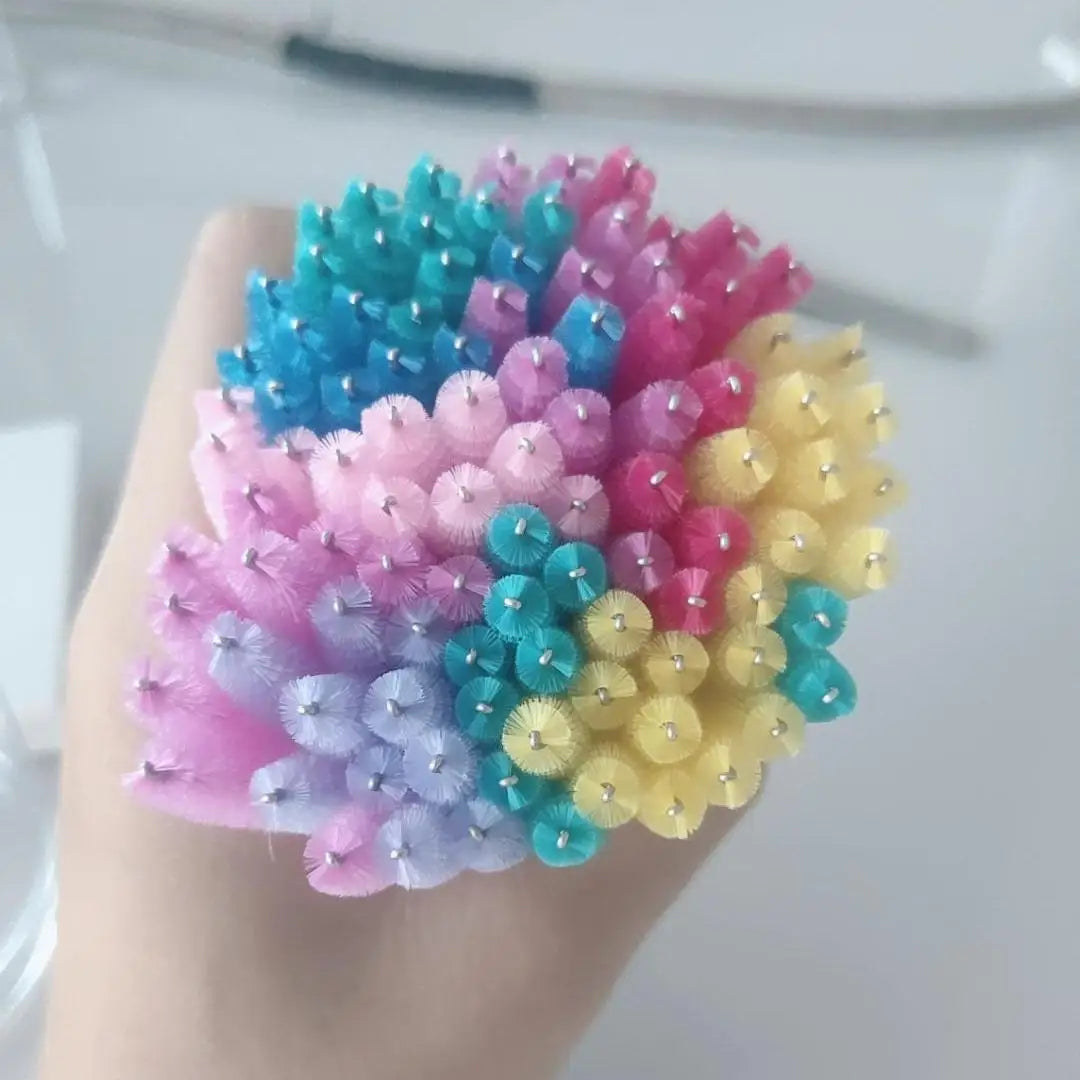 50Pcs Einweg Wimpern Zauberstäbe Pinsel Augenbraue Kamm Wimpern Verlängerung Zubehör Mascara Zauberstab Make-Up Professionelle Schönheit Werkzeug