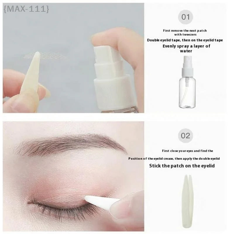 360 pieces/roll invisible double-sided adhesive tapes in skin color, eye makeup accessories for hooded eyelids, lifter strips and traceless adhesive tape